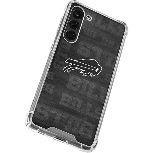 NFL Buffalo Bills Black & White Galaxy S24 FE Clear Case